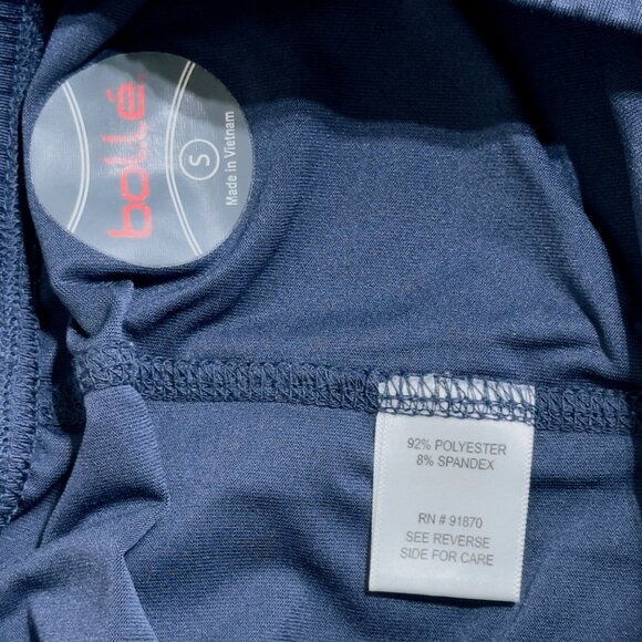 BOLLE Women's Blue Polyester Stretch Skort Skirt Over Shorts Tennis Size Small - Picture 8 of 9